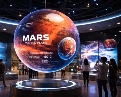 Sphere LED-displays voor wetenschapsmusea en meeslepende tentoonstellingen